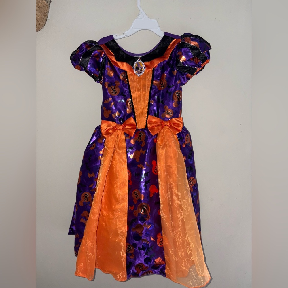 Kids Halloween Minnie Mouse Witch Costume - Purple and Orange. Worn once.